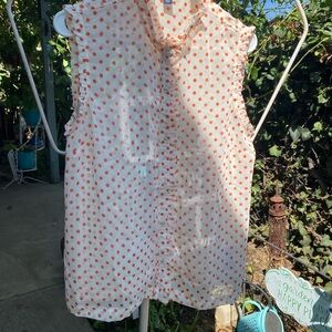 Tommy Hilfiger summer Top Orange Polka Dots